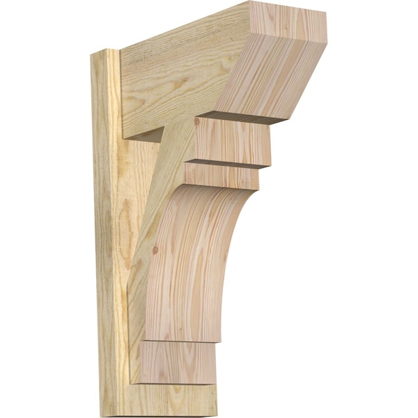 Ekena Millwork Merced Slat Rough Sawn Outlooker, Douglas Fir, 8"W x 16"D x 24"H OUT08X16X24MRC06RDF - main